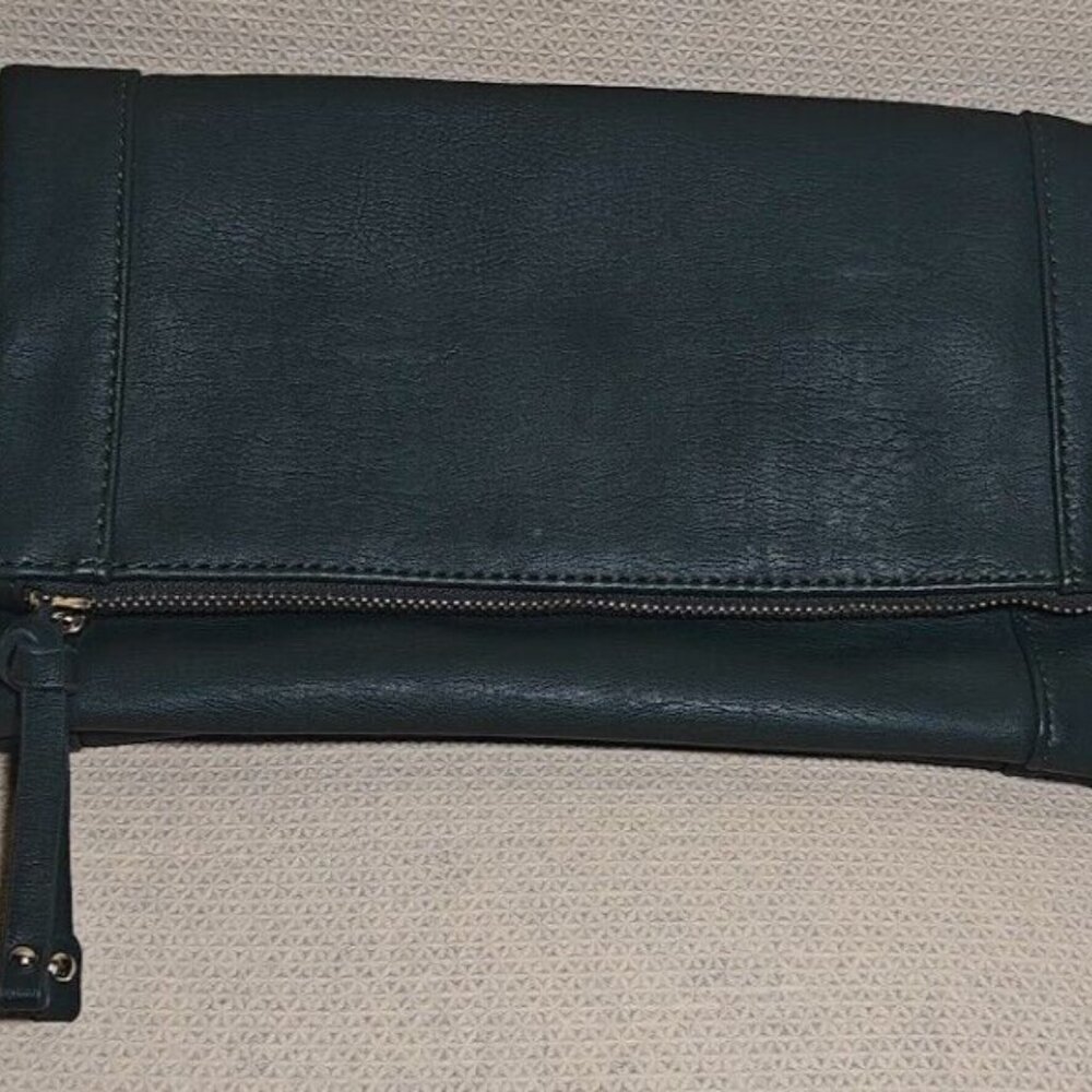 Sole Society for Nordstrom Marlena Clutch bag Metallic Forrest green